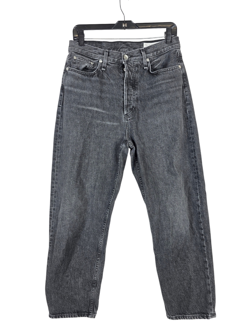 rag & bone Classic high-rise straight leg Washed Black ankle length Jeans